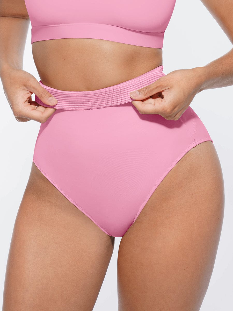 High-Waist Tummy Control Panties with Antibacterial Fabric - FirmaHold