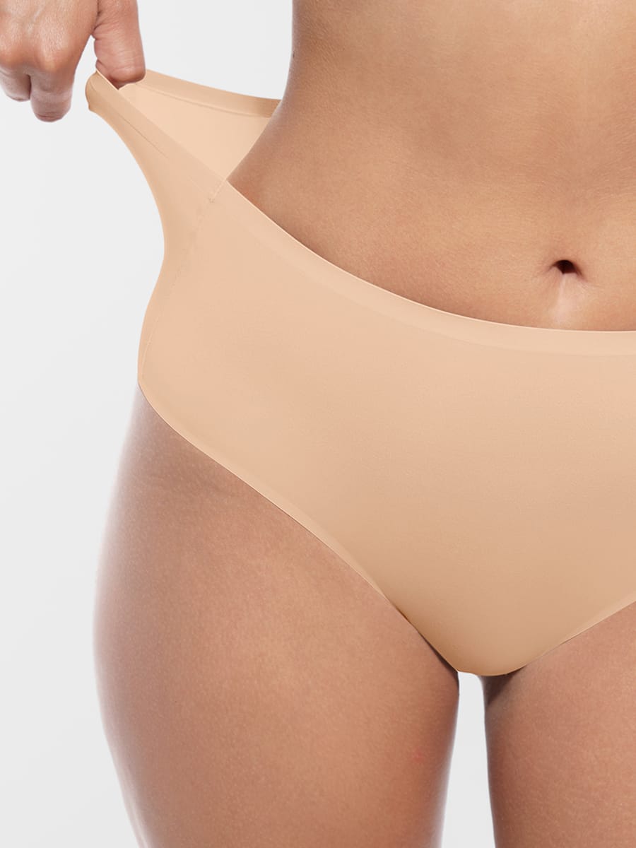 Cloud Like Mid Waist Tummy Control Brief Panties - FirmaSoft