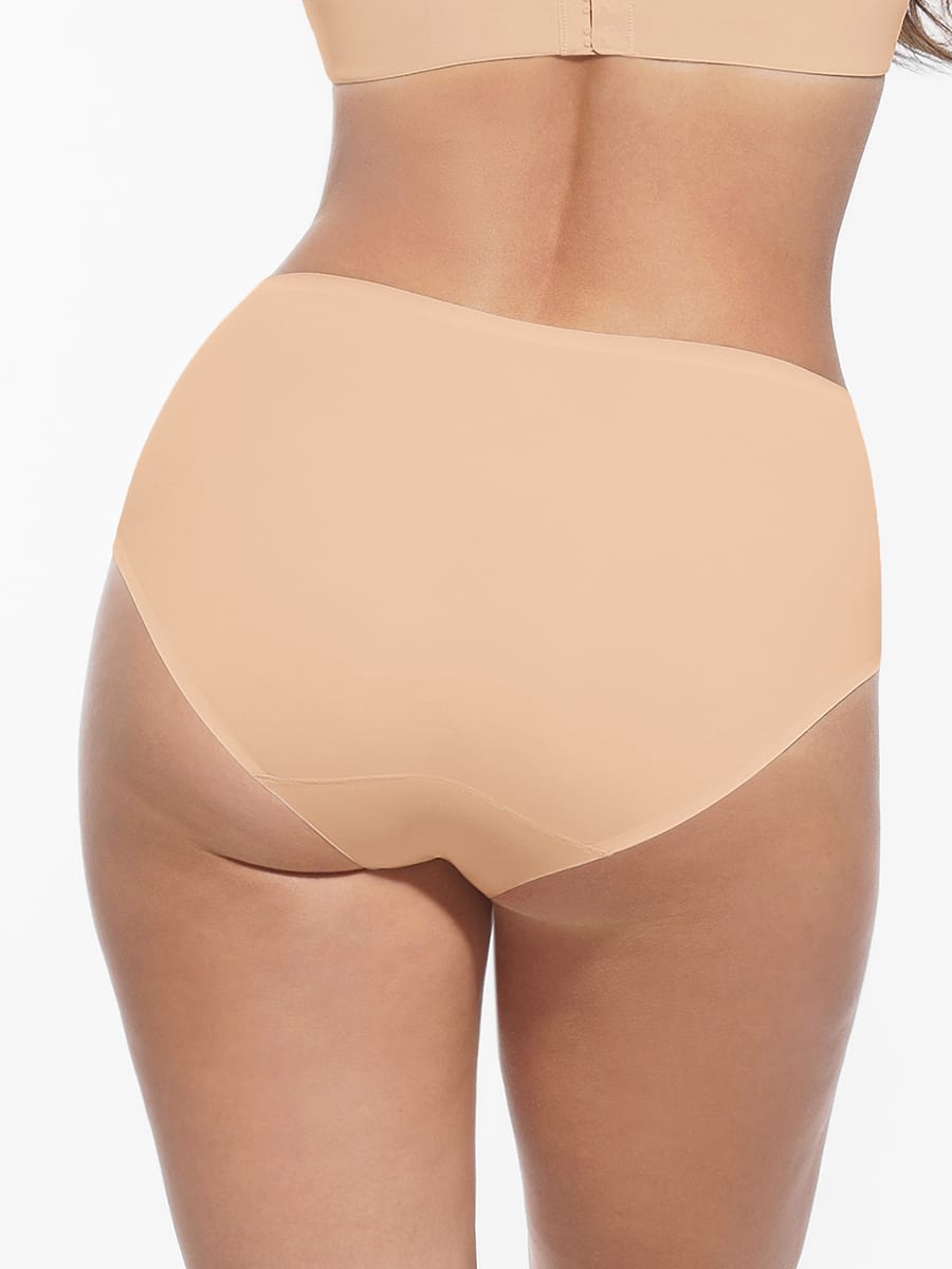 Cloud Like Mid Waist Tummy Control Brief Panties - FirmaSoft