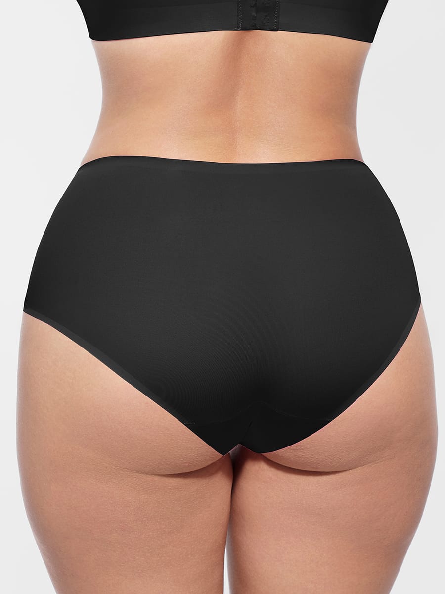 Cloud Like Mid Waist Tummy Control Brief Panties - FirmaSoft