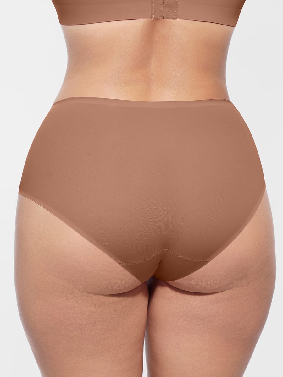 Cloud Like Mid Waist Tummy Control Brief Panties - FirmaSoft