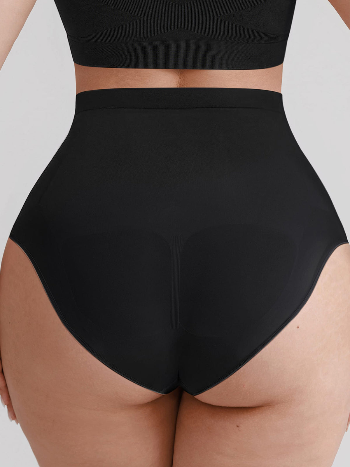 Seamless High Waist Tummy Control Briefs with Anti-Slip Silicone Waistband - FirmaHold