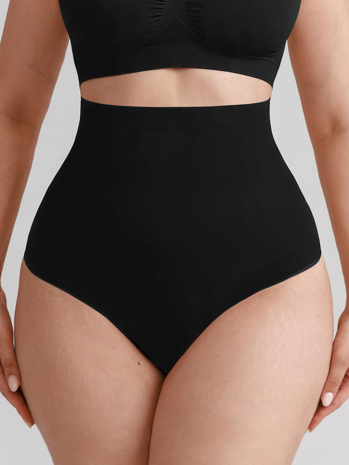 Seamless High Waist Tummy Control Briefs with Anti-Slip Silicone Waistband - FirmaHold