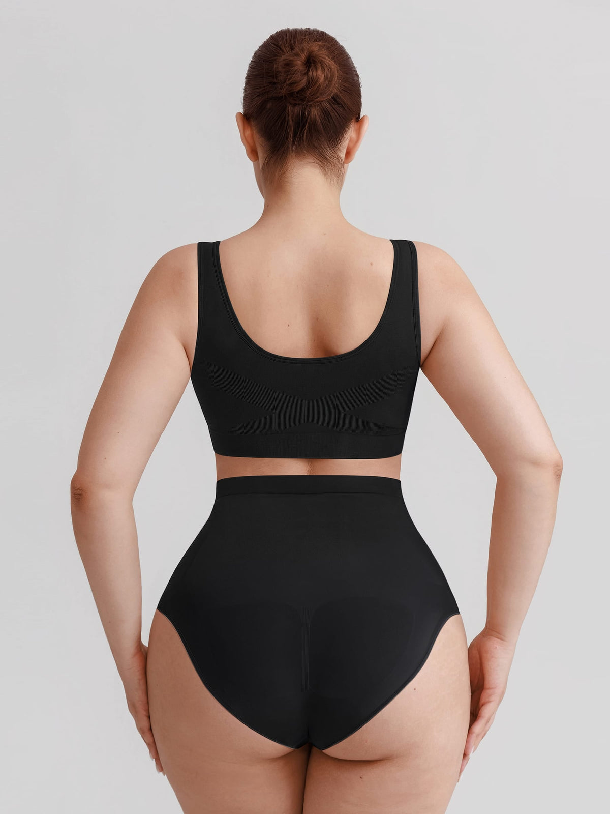 Seamless High Waist Tummy Control Briefs with Anti-Slip Silicone Waistband - FirmaHold