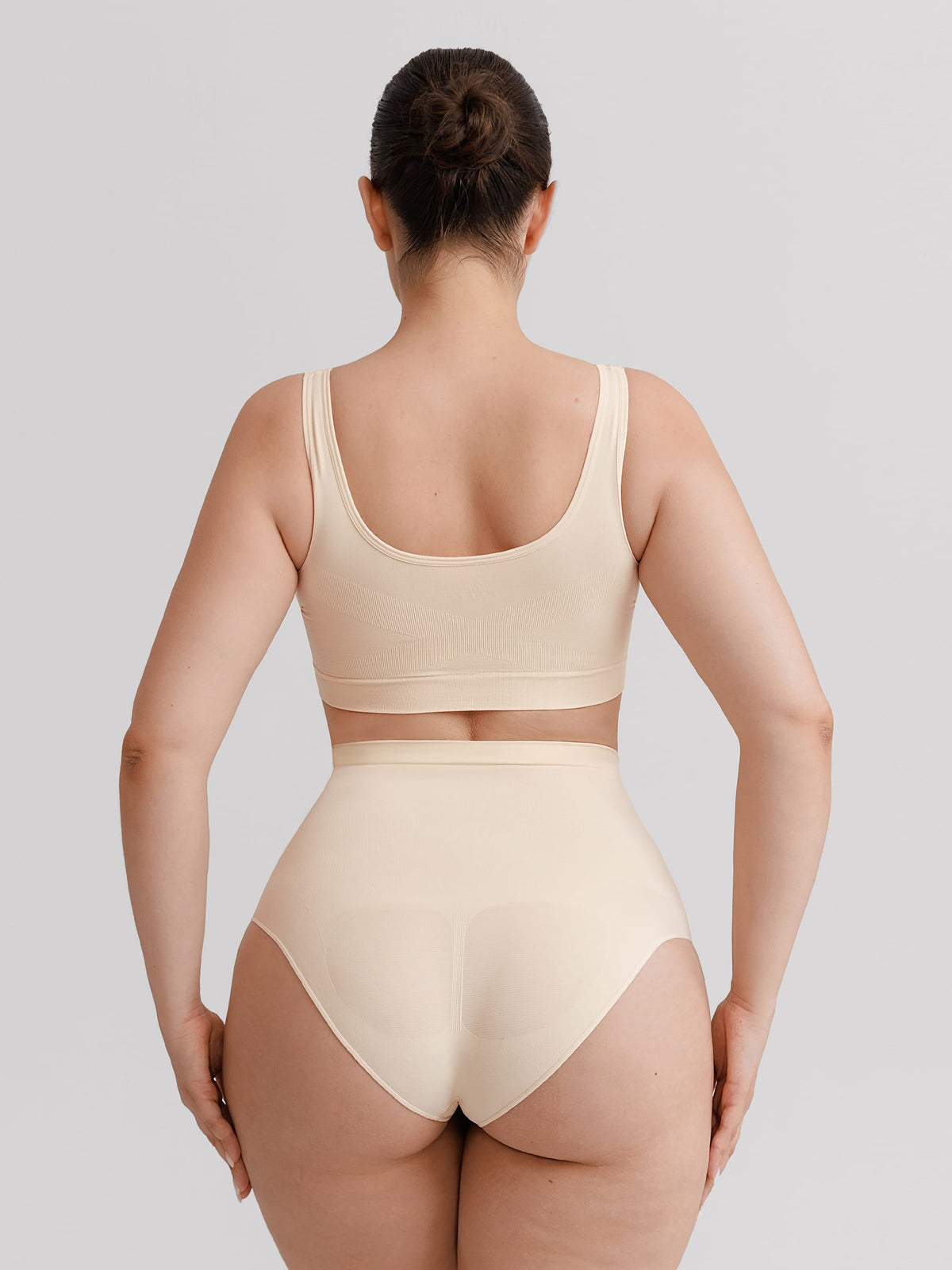 Seamless High Waist Tummy Control Briefs with Anti-Slip Silicone Waistband - FirmaHold