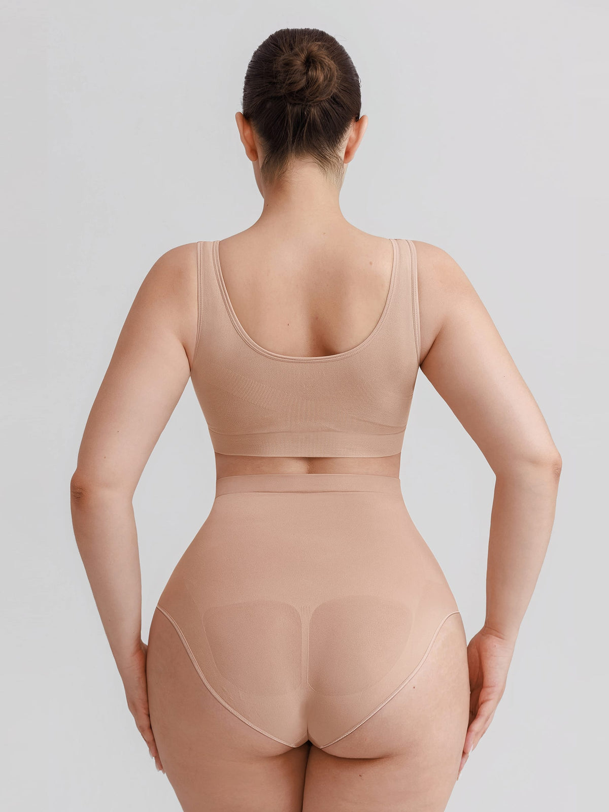 Seamless High Waist Tummy Control Briefs with Anti-Slip Silicone Waistband - FirmaHold
