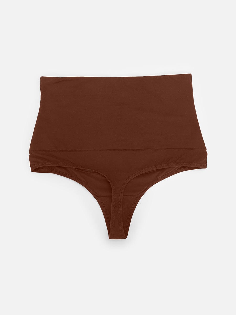 High Waist Tummy Control Thong Panties - FirmaActive