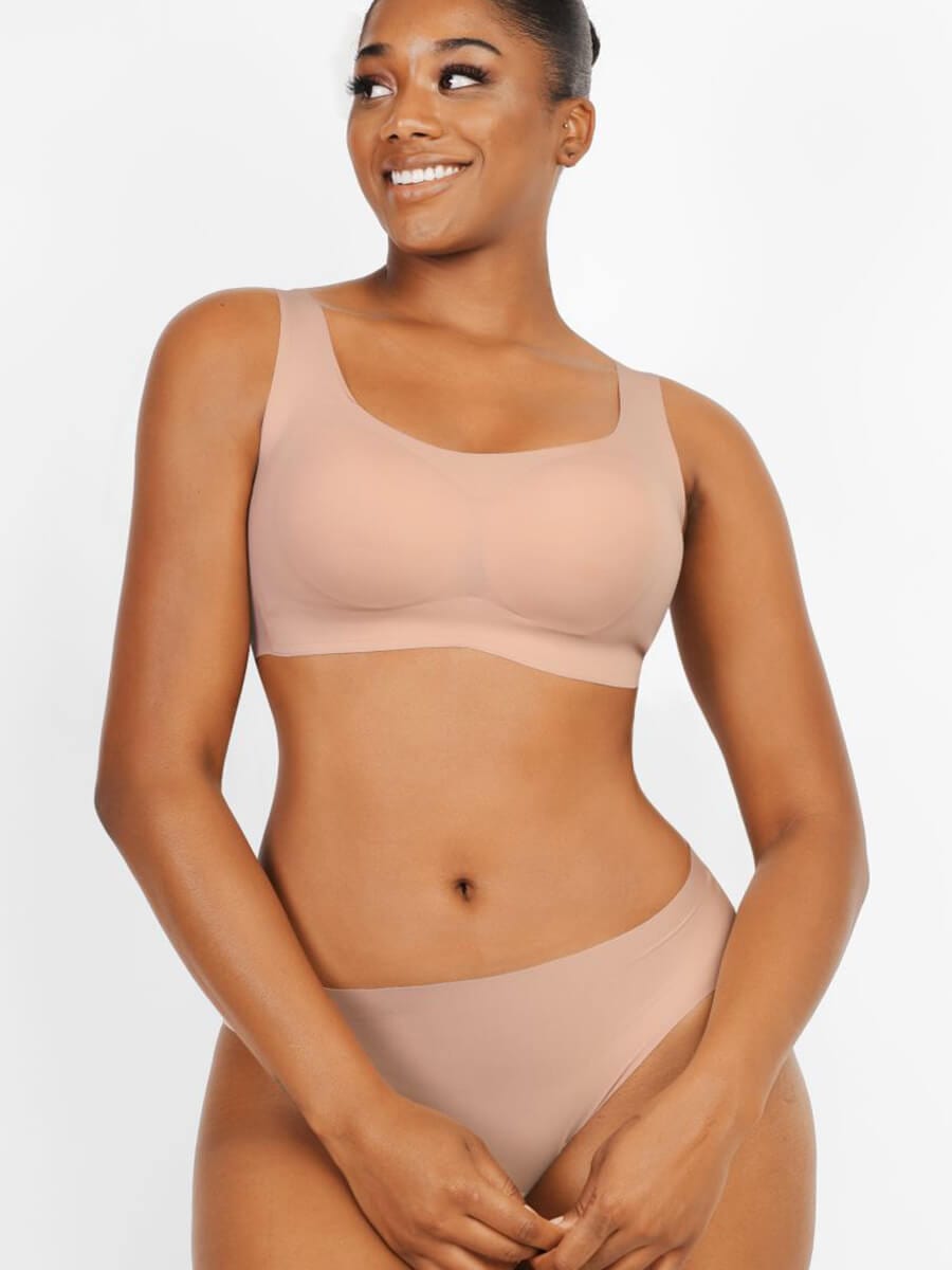 Non-Marking Comfort Wireless Bra with Drop Glue Design for Bust Support - FirmaLift
