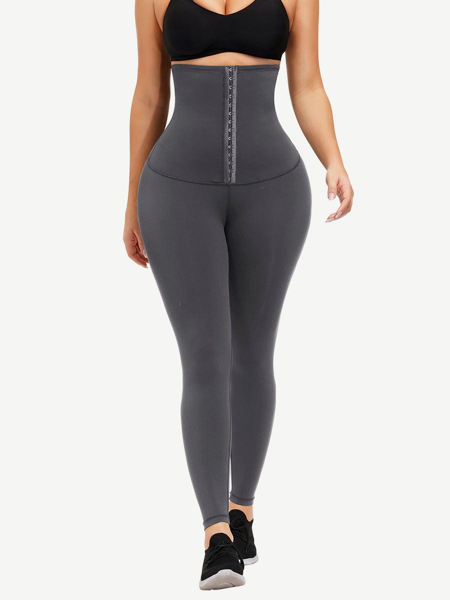 Waist Trainer Leggings with Hooks and Tummy Control FirmaActive