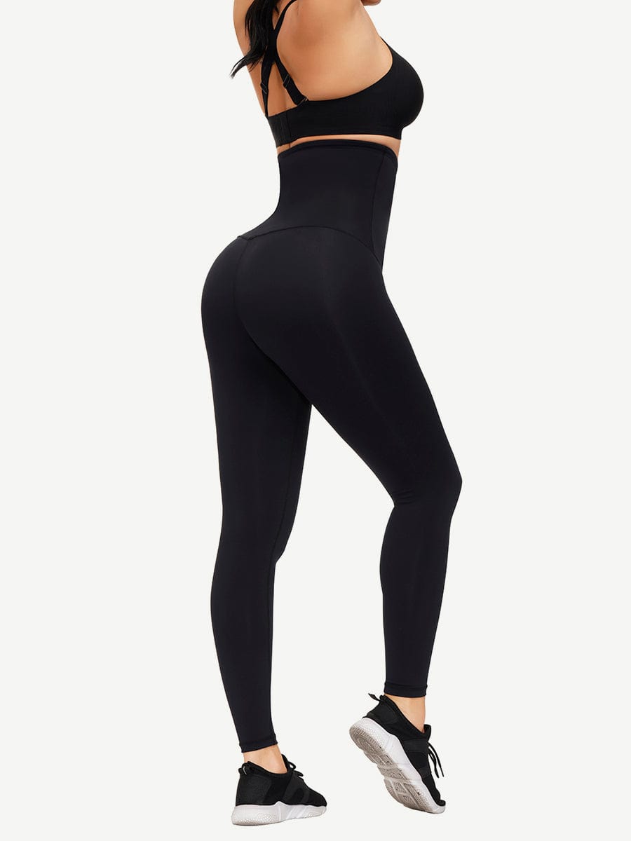 Waist Trainer Leggings with Hooks and Tummy Control FirmaActive