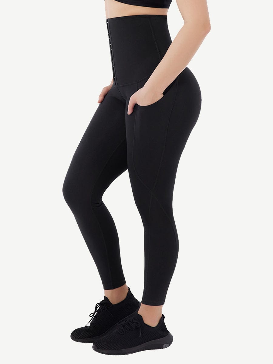 Full-Length Tummy Control Body Pants with Pockets - FirmaControl