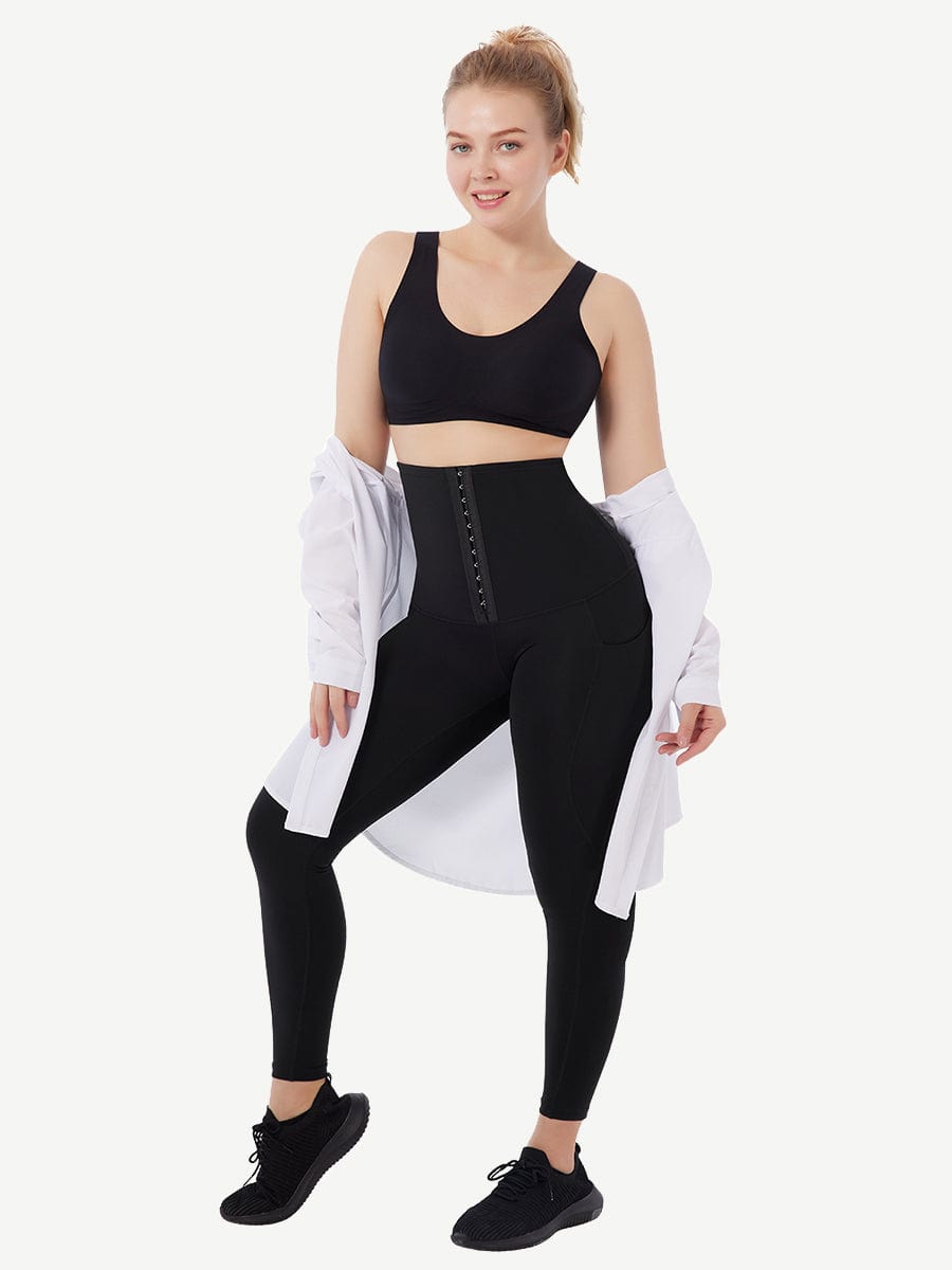 Full-Length Tummy Control Body Pants with Pockets - FirmaControl