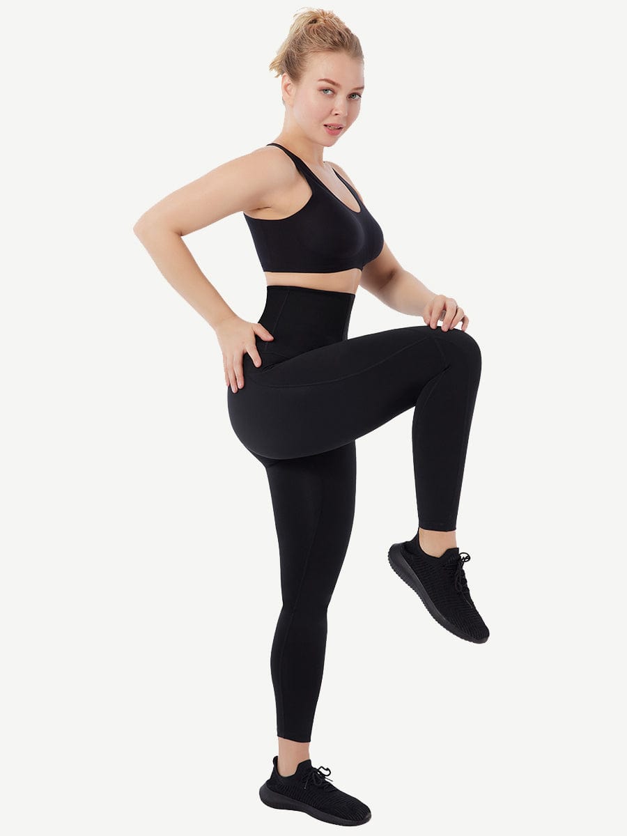 Full-Length Tummy Control Body Pants with Pockets - FirmaControl