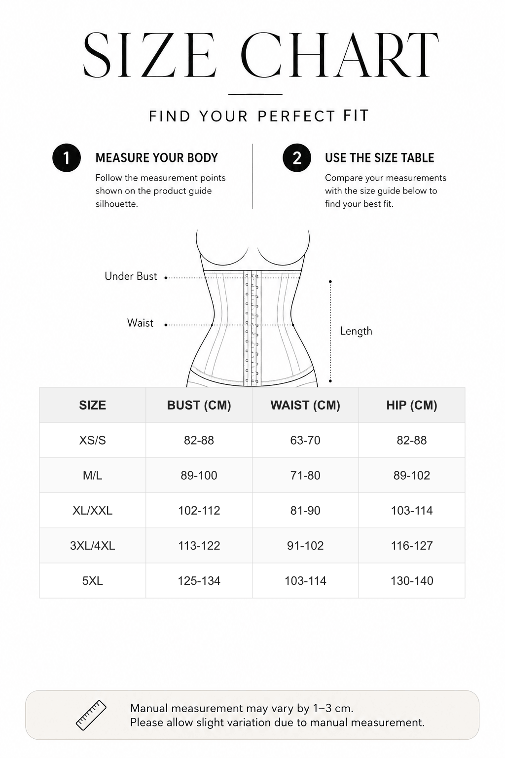 Eco-friendly Seamless Waist Trainer Leggings with Butt Lifting - FirmaActive size chart