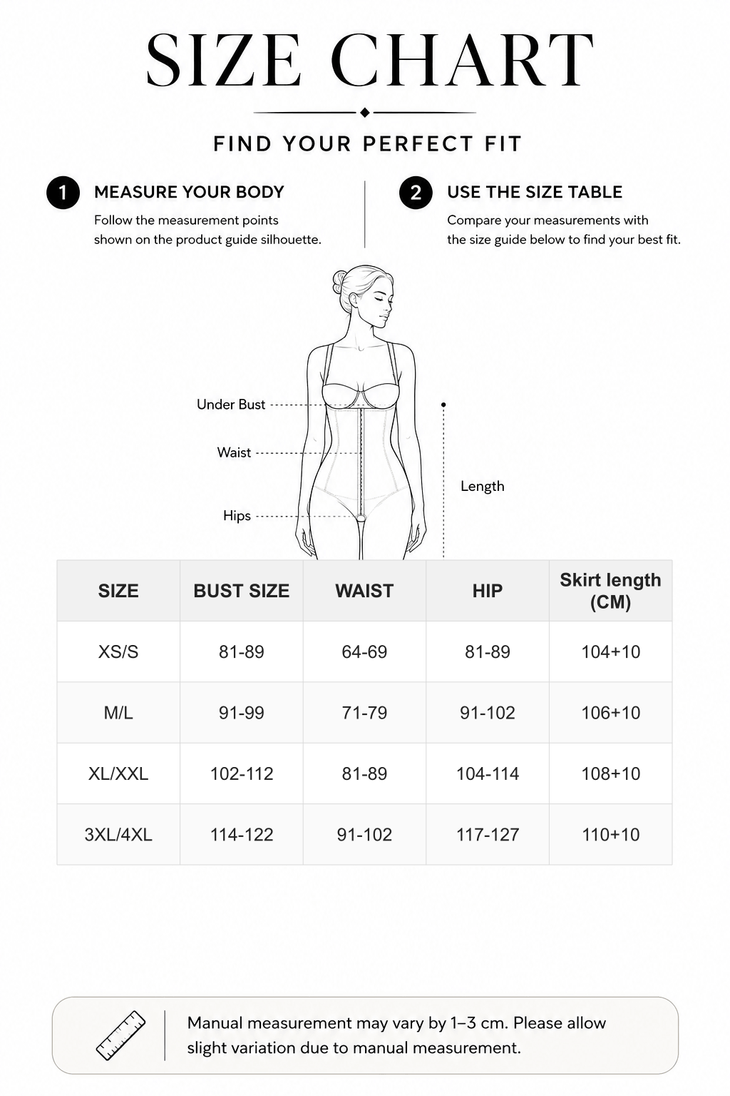 Eco-friendly Seamless Spaghetti Strap V-neck Shaping Dress - FirmaSmooth size chart