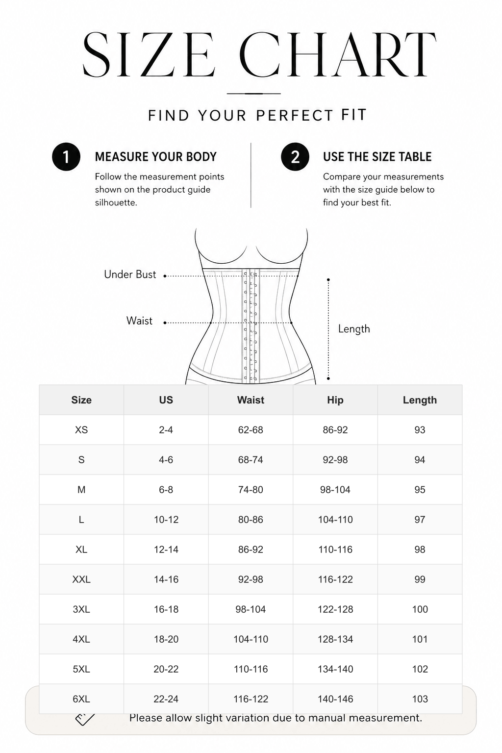 High Waist Waist Trainer Leggings with Tummy Control and Adjustable Closure - FirmaActive size chart