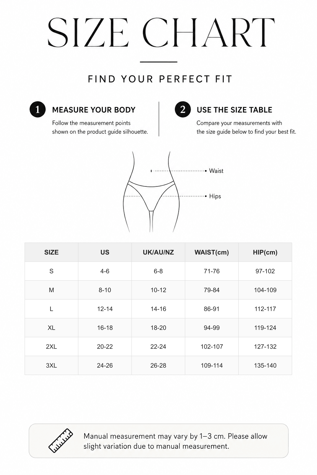 Leopard Print Seamless Tummy Control Panties - FirmaSculpt size chart